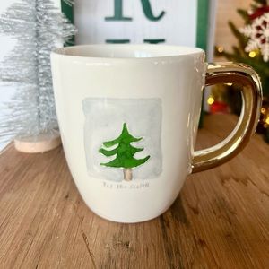 Rae Dunn | Tis The Season Christmas Mug with Gold Handle